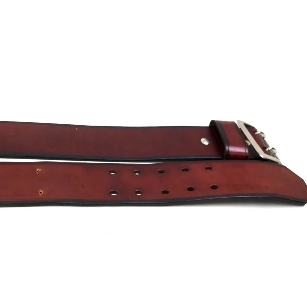 SADDLE BROWN GENUINE LEATHER 2